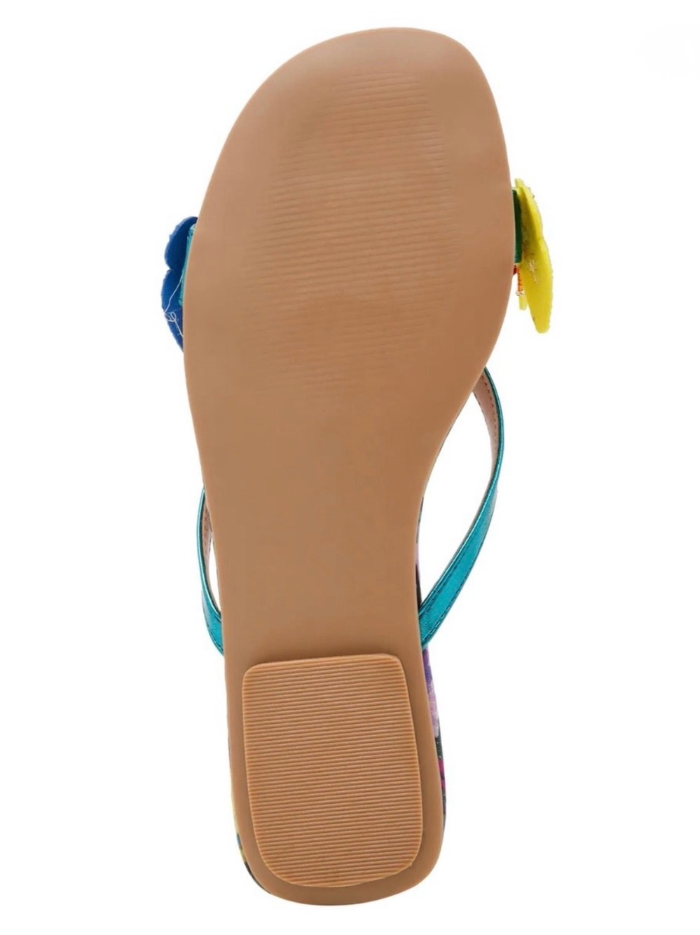 NEW Betsey Johnson Sellena Slide Sandal in Teal Multi Size 8.5” - Picture 13 of 13
